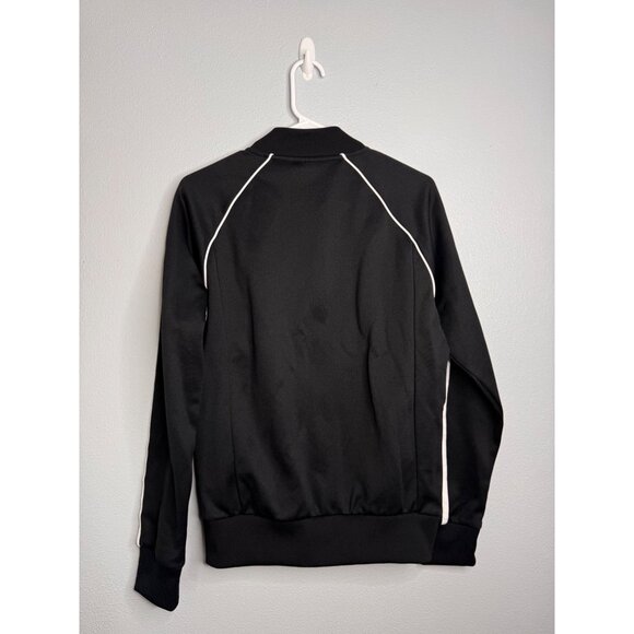 Adidas Black/White Logo Full Zip Up Jacket Men’s Size Small - Picture 2 of 7